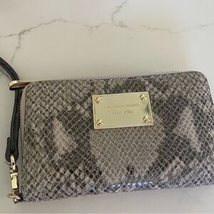 Michael Kors Snake Print Wristlet